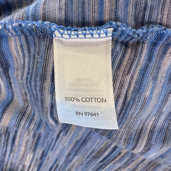 J Jill Cotton Open Front Cardigan Size XSP Roll Up Long Sleeve Heathered Blue - Picture 13 of 13